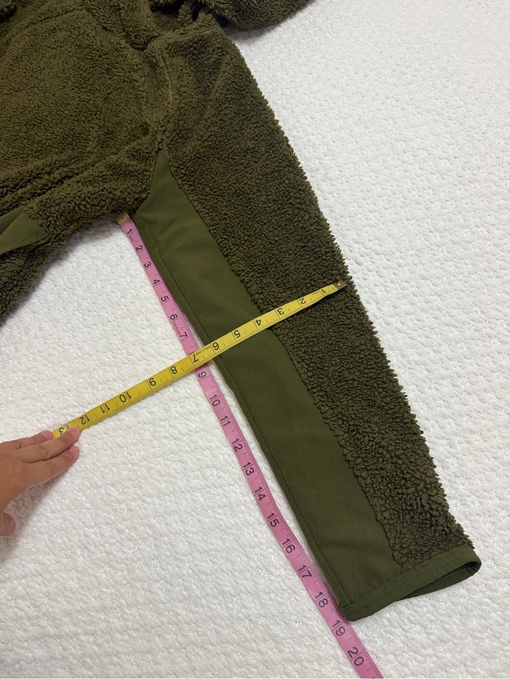 Nike Sherpa Therma Fleece Green Pullover Training Hoodie Size Medium - Picture 7 of 8